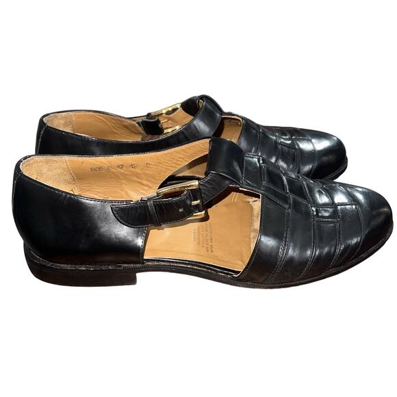 Paragon Men’s Sz 12D Black All Leather Fisherman’s Sandals main image 10